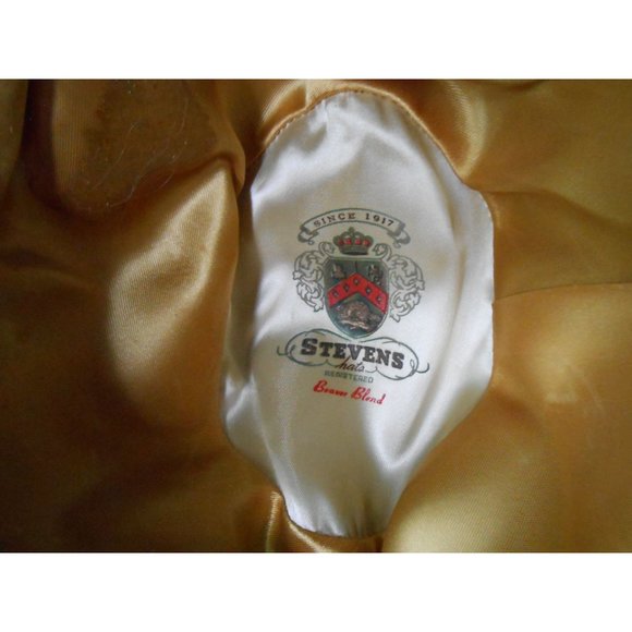 Dale Clothing Stevens Hats Registered 3X Beaver Fur Blend Hat Fedora Brown 6 7/8 - Picture 5 of 9